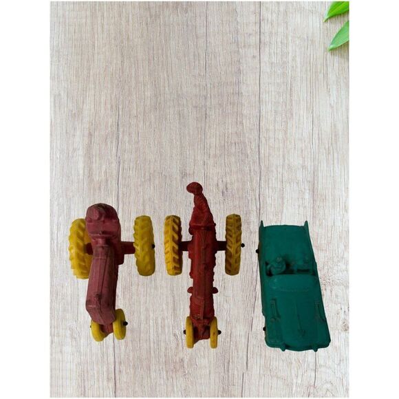 Vintage Rubber Toy Collection - Tractors & Car/ Auburn - Picture 5 of 5